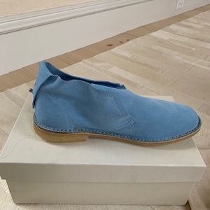 NWT Dusica Light blue Suede short boots